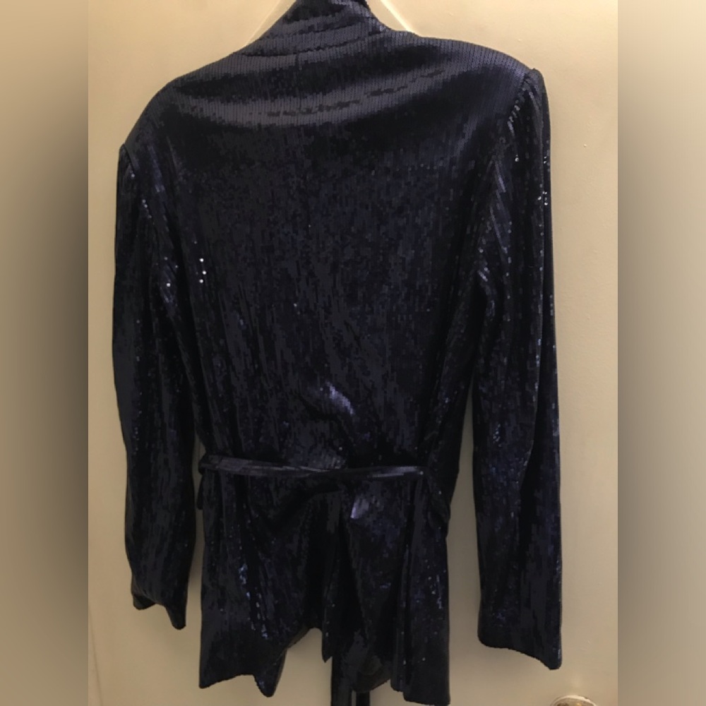 Fully Lined Sequin Blazer Jacket - image 1